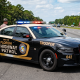 Florida Highway Patrol car with flashing lights