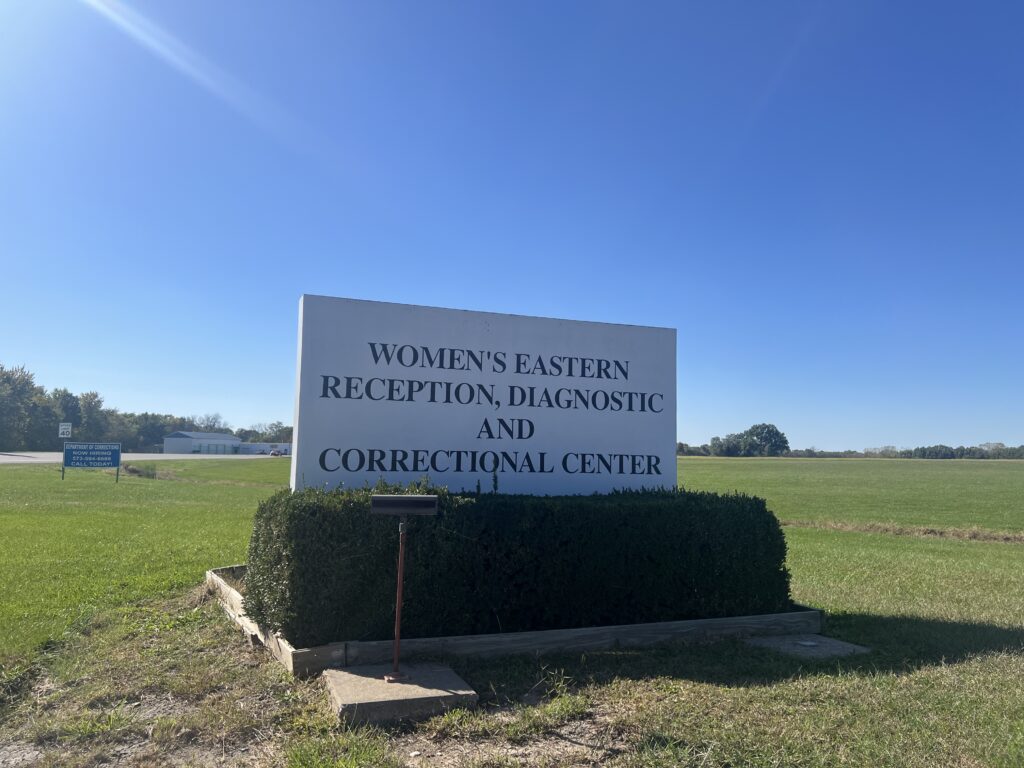 Sign for Women's Eastern Correctional Center in field