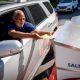 Man submits ballot at Salt Lake drop box