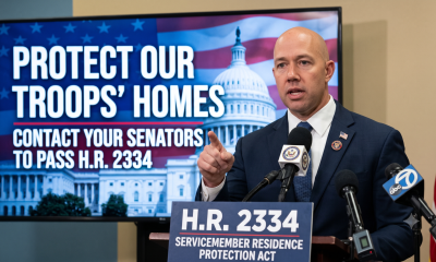 Politician speaking at podium about H.R. 2334