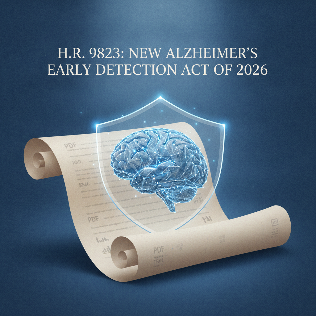 H.R. 9823: New Alzheimer's Early Detection Act of 2026 Introduced