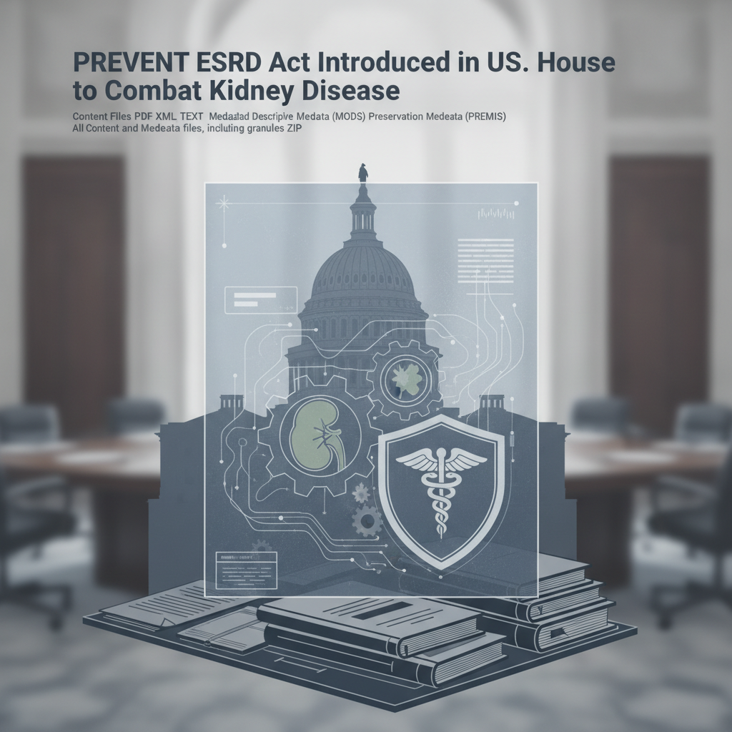 PREVENT ESRD Act Introduced in U.S. House to Combat Kidney Disease