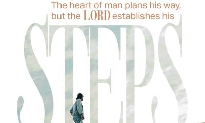 A person walking on a rooftop with the text of Proverbs 16:9 overlayed, emphasizing divine guidanc — Proverbs 16 9 meaning
