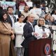 A group of lawmakers and supporters at a press conference advocating for state bills — state bills immigration enforcement