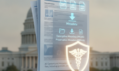 Documents representing the Local Health Care Protection Act with a medical symbol in front of the U.S. Capitol building.