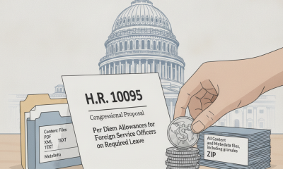 Congressional Proposal H.R. 10095 Seeks Per Diem Allowances for Foreign Service Officers on Required Leave