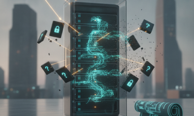 Server racks glowing alongside legislative symbols representing the No Data Center NDAs Act.