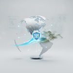 Digital illustration of a globe with food safety symbols, representing the Foodborne Illness Rapid Response Act.