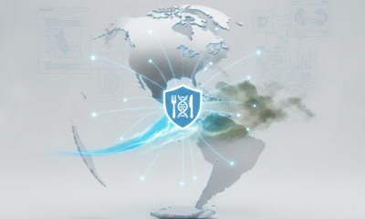 Digital illustration of a globe with food safety symbols, representing the Foodborne Illness Rapid Response Act.