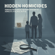Silhouette of a family looking out a window with documents and a magnifying glass on a tabl — hidden homicides legislation