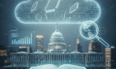 Semiconductor microchip illustrating the Memory Chip Competitiveness Assessment Act legislation.