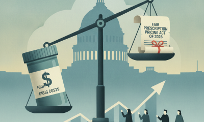 Document graphic representing the Fair Prescription Pricing Act of 2026 introduced to lower drug costs.