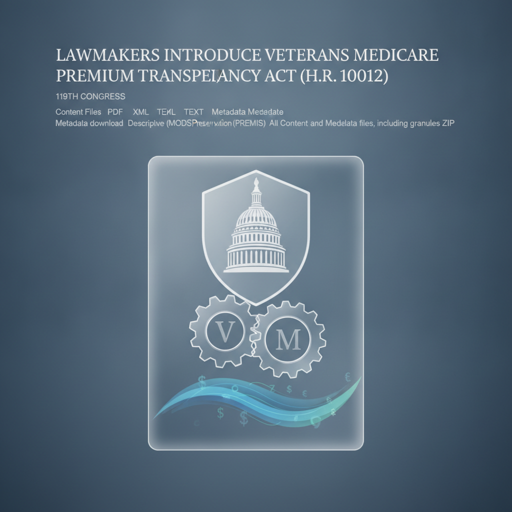 Lawmakers Introduce Veterans Medicare Premium Transparency Act (H.R. 10012) in 119th Congress