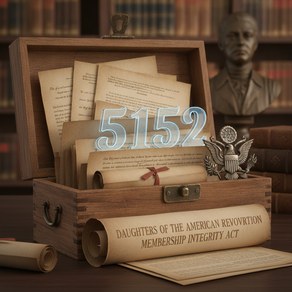 Senate Bill 5152 Introduced as Daughters of the American Revolution Membership Integrity Act