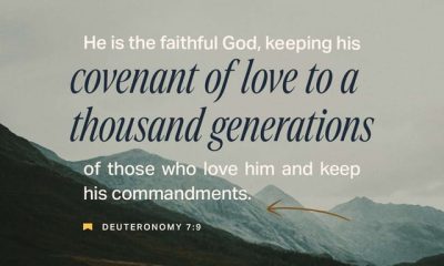 Text from Deuteronomy 7:9 on a scenic background, emphasizing God's faithfulness and covenant. — Deuteronomy 7:9 Meaning