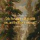 Artistic depiction of a serene forest with the text of Exodus 33:14 overlayed, conveying peace and — Exodus 33:14 Meaning