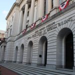 Exterior view of the United States Court of Appeals building in Louisiana, showcas — Louisiana telehealth abortion lawsuit