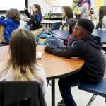 Students attentively listening in a classroom during a lesson on edu — department of education school monitoring suspended