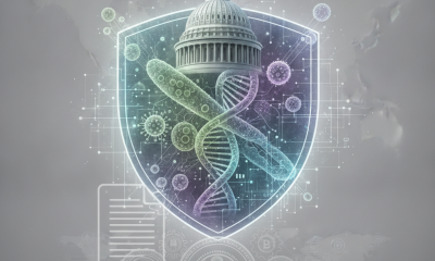 A digital illustration of the U.S. Capitol building inside a shield, surrou — Biosecurity Modernization and Innovation Act