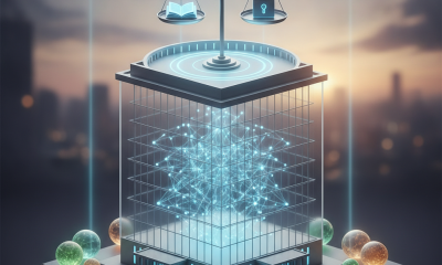 A futuristic building with a scale symbolizing transparency and accountability, f — DHS Community Consultation Act of 2026
