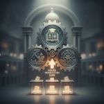 Graphic representation of House Resolution 1499 with gears symbolizing mining, higher education, and maritime rules.