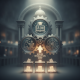 Graphic representation of House Resolution 1499 with gears symbolizing mining, higher education, and maritime rules.