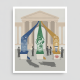 Illustration depicting House Resolution 1530 with symbols for fraud enforcement, EPA rules, and tax relief in front of a g…