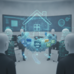 Digital representation of House Resolution 1581 with data files and cloud computing, symbolizing legislative clarity.