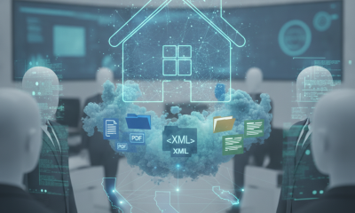 Digital representation of House Resolution 1581 with data files and cloud computing, symbolizing legislative clarity.
