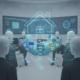 Digital representation of House Resolution 1581 with data files and cloud computing, symbolizing legislative clarity.
