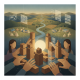 Illustration depicting hands building a community with woo — Department of the Interior Tribal Self-Governance Act of 2014