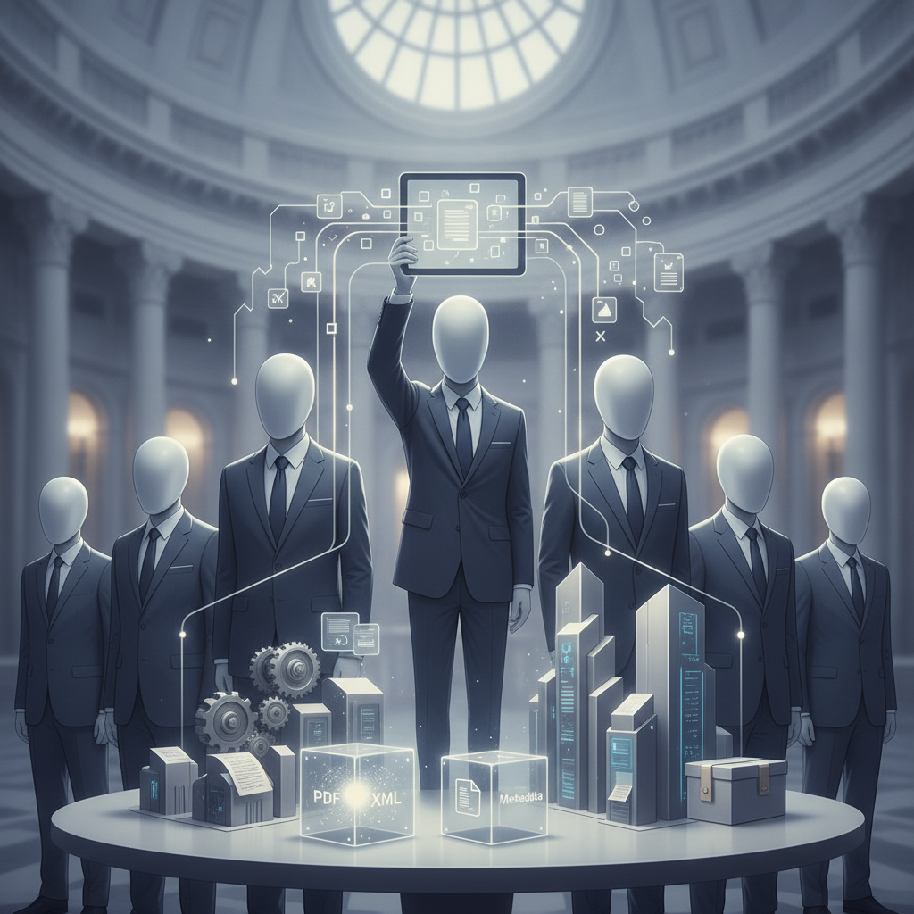 Digital illustration representing the HR 8278 regulatory technology bill passed by the House.