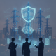 High-voltage transmission towers and power grid lines tied to the Load Forecasting Enhancement Act.