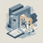 Illustration depicting the concept of prison education reform with in — Promoting Reentry through Education in Prisons Act