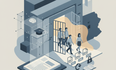 Illustration depicting the concept of prison education reform with in — Promoting Reentry through Education in Prisons Act