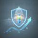 Graphic illustrating the Protecting Investors Personally Identifiable Information Act with a shield and upward arrow in fr…