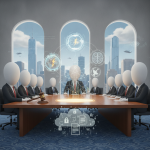 A committee meeting with faceless figures in sui — Weather Research and Forecasting Innovation Reauthorization Act of 2026