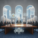 A committee meeting with faceless figures in sui — Weather Research and Forecasting Innovation Reauthorization Act of 2026
