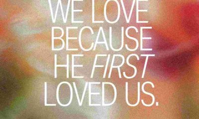 Text graphic featuring the verse 1 John 4:19, emphasizing love and faith. — 1 John 4:19 meaning