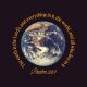 Psalms 24 1 daily bible verse graphic with Earth encircled by gold scripture text on a dark background