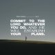 Proverbs 16 3 meaning: a lone person stands on a grassy hill beneath a verse about committing plans to the Lord.