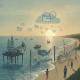 Offshore oil rig in the ocean under a cloudy sky, illustrating the Coastal Economies Protection Act drilling moratorium.