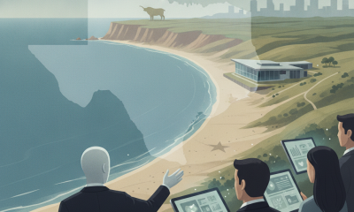 Illustration of officials viewing a Texas Gulf Coast shoreline and recrea — Lone Star Coastal National Recreation Area Act