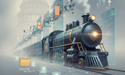 Illustrated steam locomotive passes the U.S. Capitol amid digit — Fast Tracking European Investment in Ukraine Defense Act