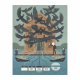 Illustration of cormorants swarming a wooden building above fishing boa — Responsible Cormorant Management and Control Act