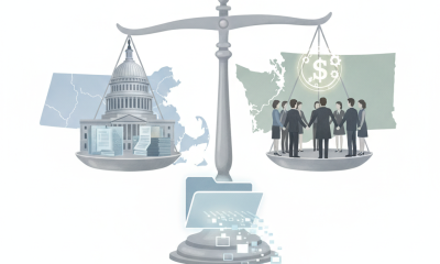 Illustration of a Capitol building and a group of workers balanced on scales, with a dollar symbo — H. Res. 1637 equal pay