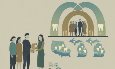 Illustration depicting the introduction of the Tribal Oral Health Sovereignty Act, featuring people discussing dental care…