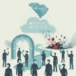 Illustration of people protected by shields as food additives break apart beneat — Eliminating Dangerous Preservatives Act