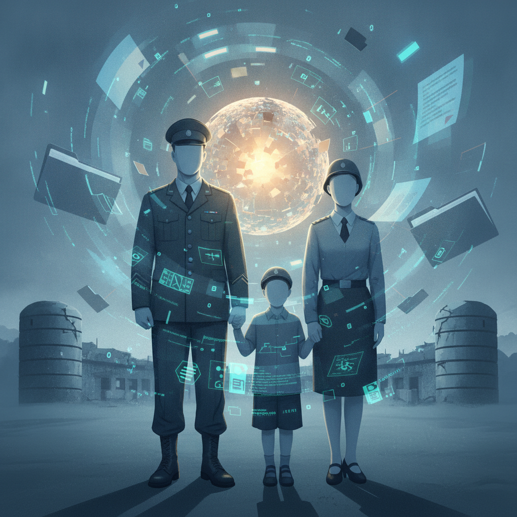 Illustration representing the Military Domestic Violence Survivors Support Act and legal aid for service families.