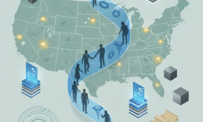Illustration of the United States map with healthcare symbols and figures repr — Sickle Cell Disease Treatment Centers Act